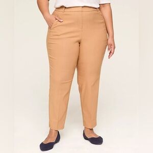 Lane Bryant 4 Season Tan Ankle Pants NWOT
